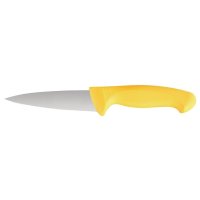 Vogue 6-teiliges Gelbes Soft Grip Messerset und Tasche