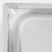 Vogue Strapazierfähiger GN-Behälter 1/3 Edelstahl 65mm