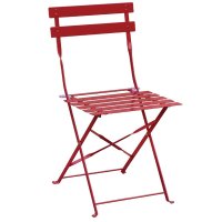 Bolero klappbare Terrassenstühle Stahl rot (2 Stück)