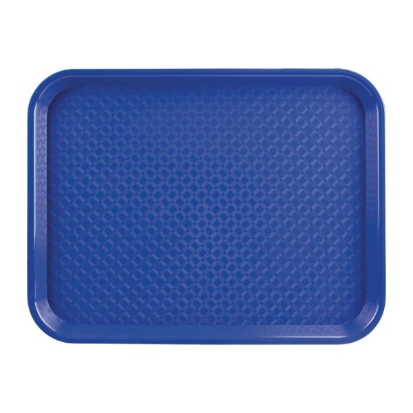 Kristallon Fast-Food-Tablett aus Polypropylen blau 45 x 35cm