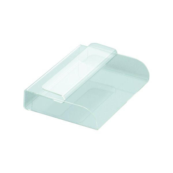 Fettpapierhalter für  DIN A 5 (255x185x65mm ) Acrylglas, transparent, selbstklemmend