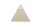 Cremeschaber mit Kamm, ABS, elfenbein Größe: 105 x 105 x 105 mm Dreieck