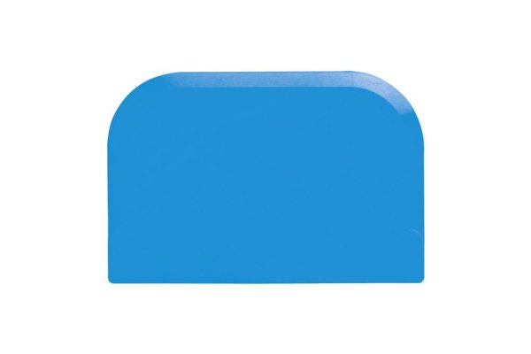 Cremeschaber Größe: 151 x 102 mm, PP, blau