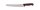 Universalmesser Wellenschliff, schwarz, Klinge L:25 cm