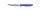 Universalmesser Welle Klingenlänge: 11 cm, Griff blau