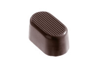 Schokoladen Form - oval schattiert 275 x 135 x 26 mm