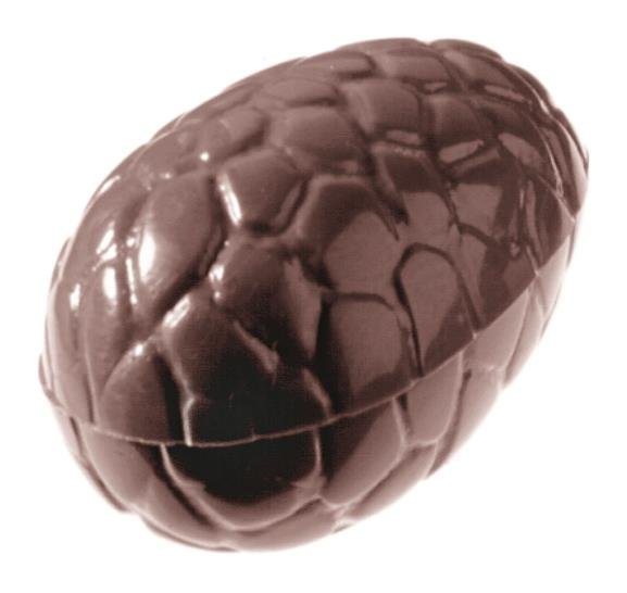 Schokoladen Form - Ei kroko 29 mm 275 x 135 x 24 mm - Doppelform