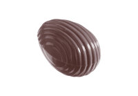 Schokoladen Form - Ei mit Rillen 32 mm 275 x 135 x 24 mm...