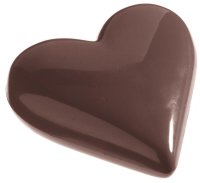Schokoladen Form - Herz 65 mm 275 x 135 x 24 mm - Doppelform