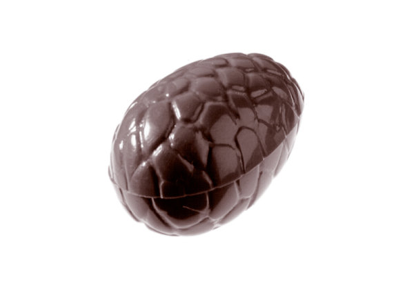 Schokoladen Form - Ei kroko 35 mm 275 x 135 x 24 mm - Doppelform