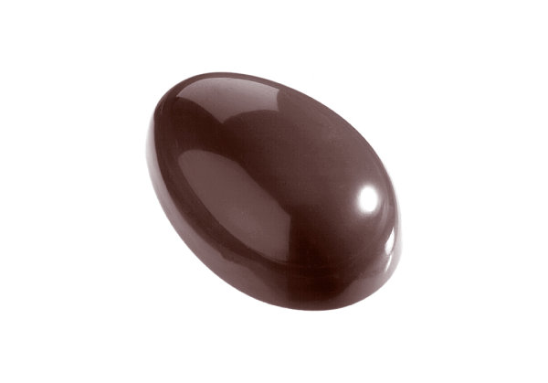Schokoladen Form - Ei glatt 43 mm 275 x 135 x 24 mm - Doppelform