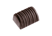 Schokoladen Form - Buche mit Streifen 275 x 135 x 24 mm