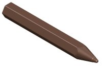 Schokoladen Form - Bleistift 275 x 135 x 24 mm - Doppelform