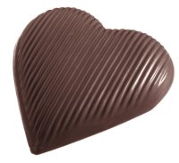 Schokoladen Form - gestreiftes Herz 275 x 175 x 24 mm