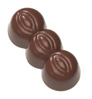 Schokoladen Form - drei Nüsse 275 x 175 x 24 mm